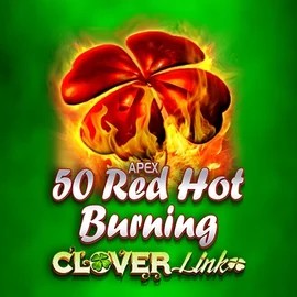 50 Red Hot Burning Clover Links online game logo by Novomatic on virgilcasino.com