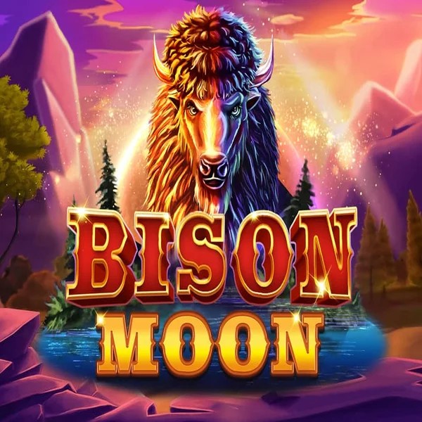 Bison Moon slot logo by Northern Lights Gaming at Virgil Casino