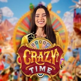 Crazy Time logo by Evolution at Virgil CasinoCrazy Time