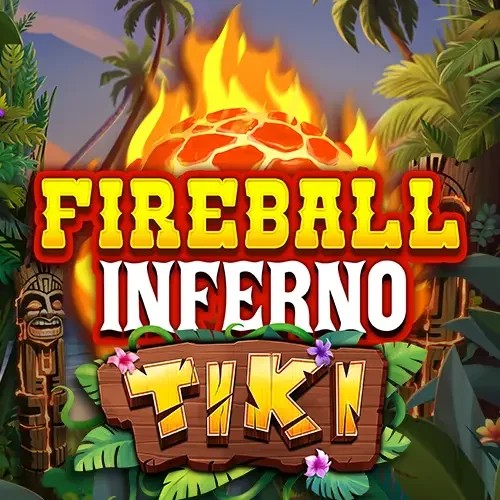 Fireball Inferno Tiki slot visual from NetEnt available on virgilcasino.com