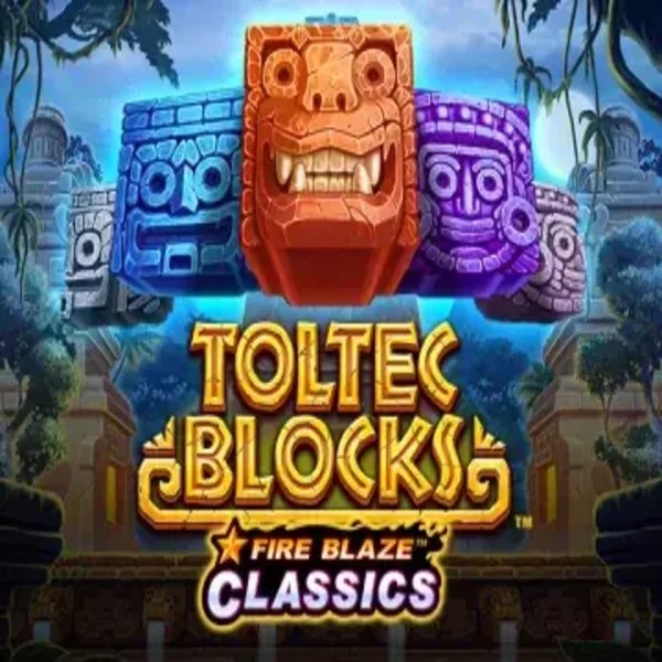Fire Blaze: Toltec Blocks slot visual from Rarestone Gaming available on virgilcasino.com